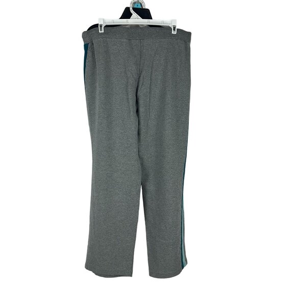 SB Active Mens Gray Sweatpants With Side Stripes Size M Comfortable Fit - Picture 7 of 7